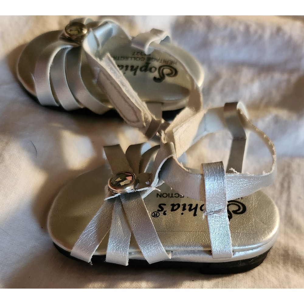 Silver Rhinestone Jewel Sandals Fits 18inch American Girl Dolls